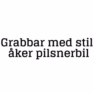 Dekal - Grabbar med stil åker pilsnerbil