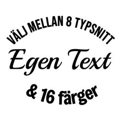 Dekal - Egen Text