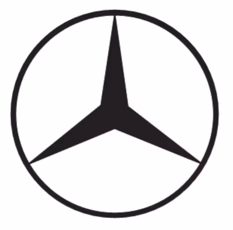 dekal dekaler mercedes benz logo logga amg rund