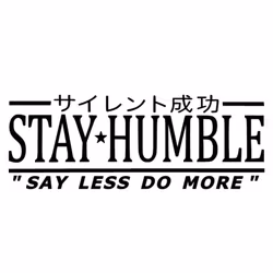 Dekal - STAY HUMBLE
