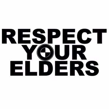 Dekal - BMW RESPECT YOUR ELDERS centrerad