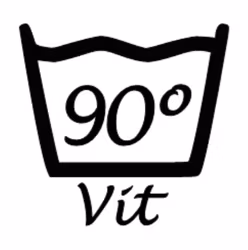 Väggdekor - Tvättsymbol 90°