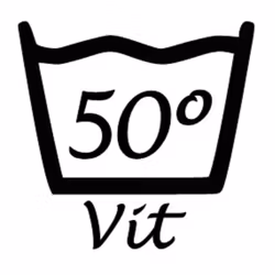 Väggdekor - Tvättsymbol 50°