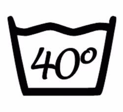 Väggdekor - Tvättsymbol 40°