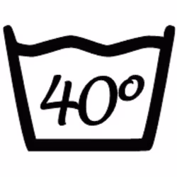 Väggdekor - Tvättsymbol 40°