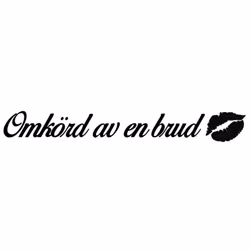 Dekal - Omkörd av en brud