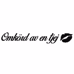 Dekal - Omkörd av en tjej