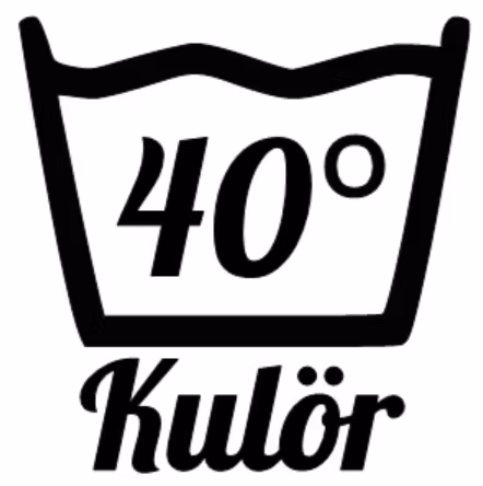 tvätt tvättsymbol tvättsymboler 40 grader dekor dekal klistermärke kulör kulörtvätt vit vittvätt svart svarttvätt väggdekor väggdekal