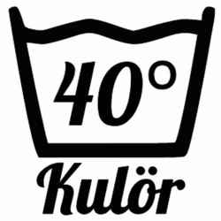 Väggdekor Tvättsymbol 40°