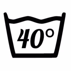 Väggdekor Tvättsymbol 40°