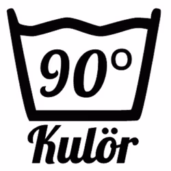 Väggdekor Tvättsymbol 90°