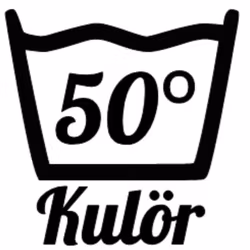 Väggdekor Tvättsymbol 50°