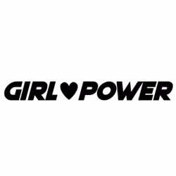 Dekal - GIRLPOWER med hjärta