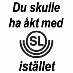 Dekal - Du skulle ha åkt med SL istället