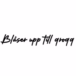 Dekal - Blåser upp till grogg
