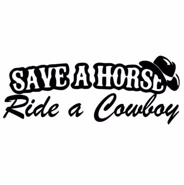 Dekal - Save a horse Ride a Cowboy