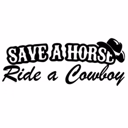 Dekal - Save a horse Ride a Cowboy