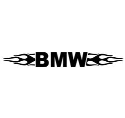 Dekal - BMW flammor