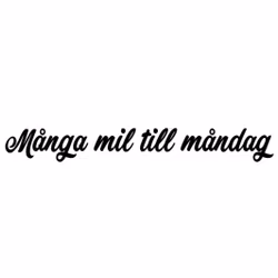 Dekal - Många mil till måndag
