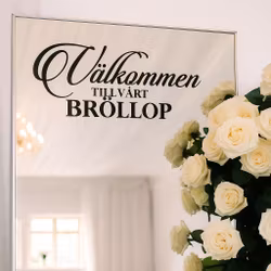 Dekal - Välkommen till vårt Bröllop