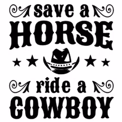 Dekal - Save a horse Ride a cowboy #2