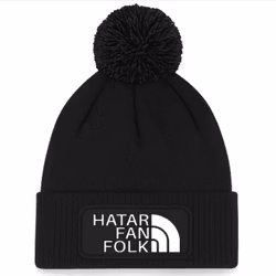 Mössa med tofs HATAR FAN FOLK