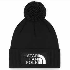 Mössa med tofs HATAR FAN FOLK