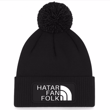 Mössa med tofs HATAR FAN FOLK