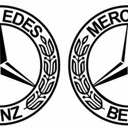 Dekal - Mercedes Benz delad