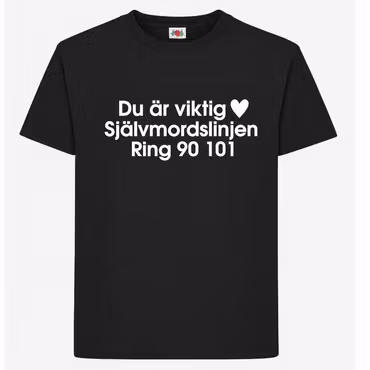 Du är viktig – T-shirt med brösttryck