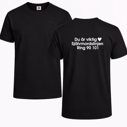 Du är viktig – T-shirt med ryggtryck