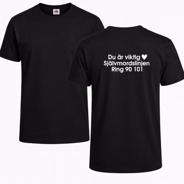 Du är viktig – T-shirt med ryggtryck