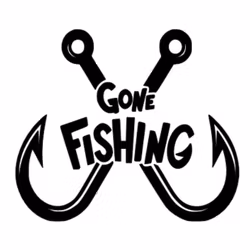 Dekal - GONE FISHING