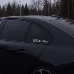 Instagram-dekal med eget användarnamn | Personlig Instagram-dekal