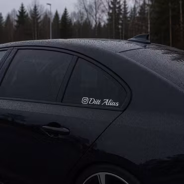 Instagram-dekal med eget användarnamn | Personlig Instagram-dekal