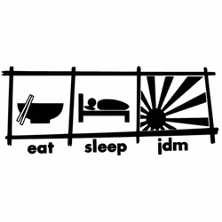 Dekal - eat sleep jdm