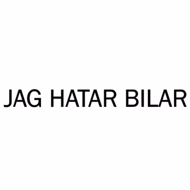 Dekal - JAG HATAR BILAR