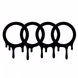 Dekal - Audi ringar Drip