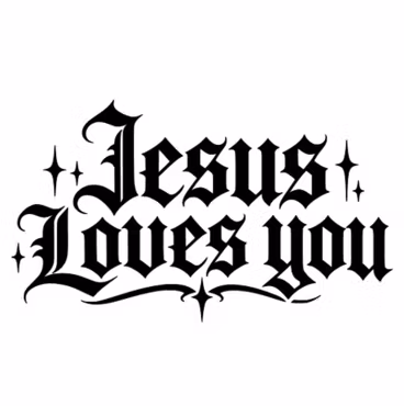 Dekal - Jesus Loves You