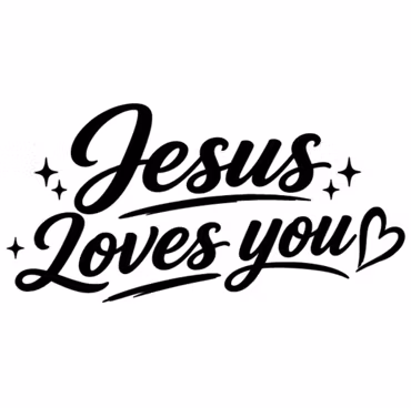 Dekal - Jesus Loves You