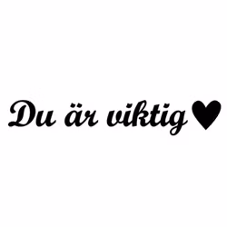 Dekal - Du är viktig