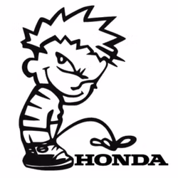 Dekal - Kalle Kissar på Honda