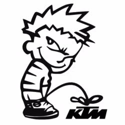 Dekal - Kalle Kissar på KTM