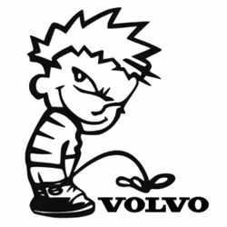 Dekal - Kalle Kissar på Volvo