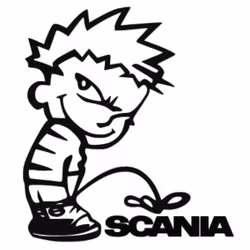 Dekal - Kalle Kissar på Scania
