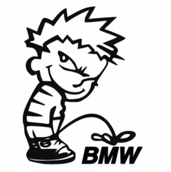 Dekal - Kalle Kissar på BMW