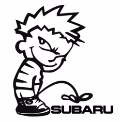 Dekal - Kalle Kissar på Subaru