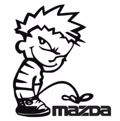 Dekal - Kalle Kissar på Mazda