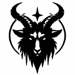 Dekal - Baphomet - Demoniskt gethuvud