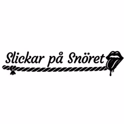 Dekal - Slickar på snöret